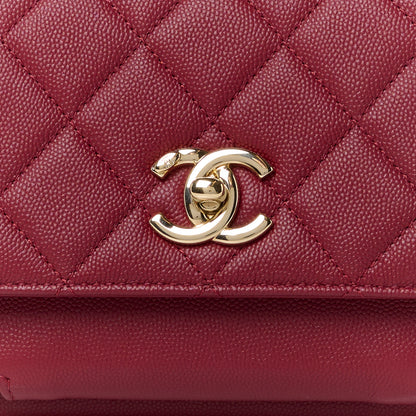 Chanel Caviar Quilted Small Business Affinity Flap Red 10 of 13