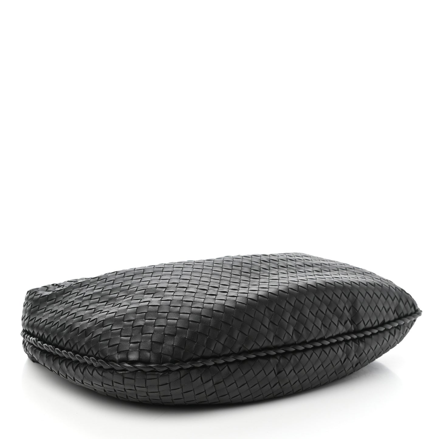 Nappa Intrecciato Large Veneta Hobo Black