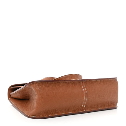 Hermes Taurillon Clemence Halzan 31 Gold 4 of 12