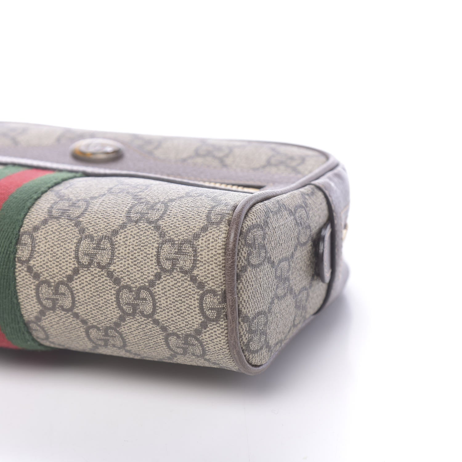 Gucci GG Supreme Monogram Web Small Ophidia Belt Bag 85 34 Dark Brown 9 of 10