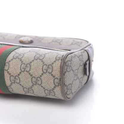 Gucci GG Supreme Monogram Web Small Ophidia Belt Bag 85 34 Dark Brown 9 of 10