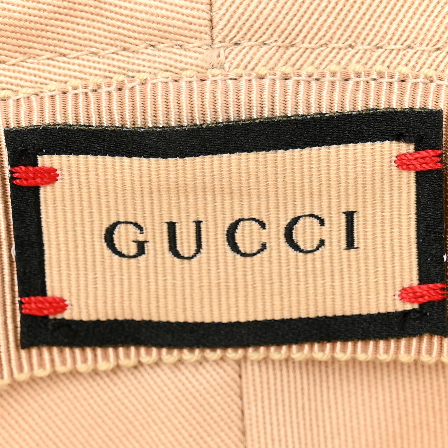 Gucci Cotton Embossed Logo Bucket Hat M Beige 8 of 12