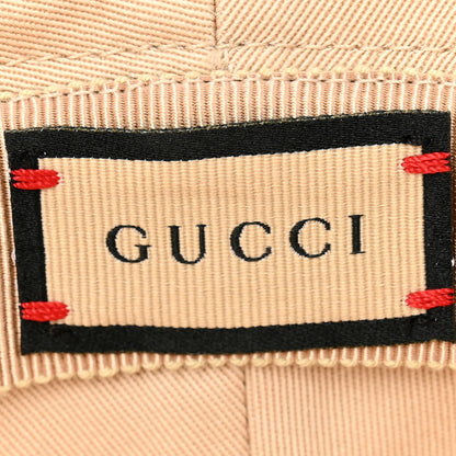 Gucci Cotton Embossed Logo Bucket Hat M Beige 8 of 12