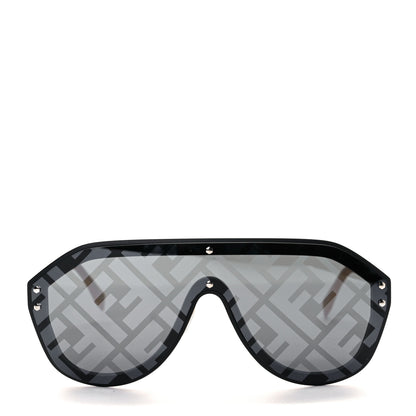 Fendi Rubber FF Fabulous Shield Sunglasses FF M0039/G/S Black Yellow 2 of 8