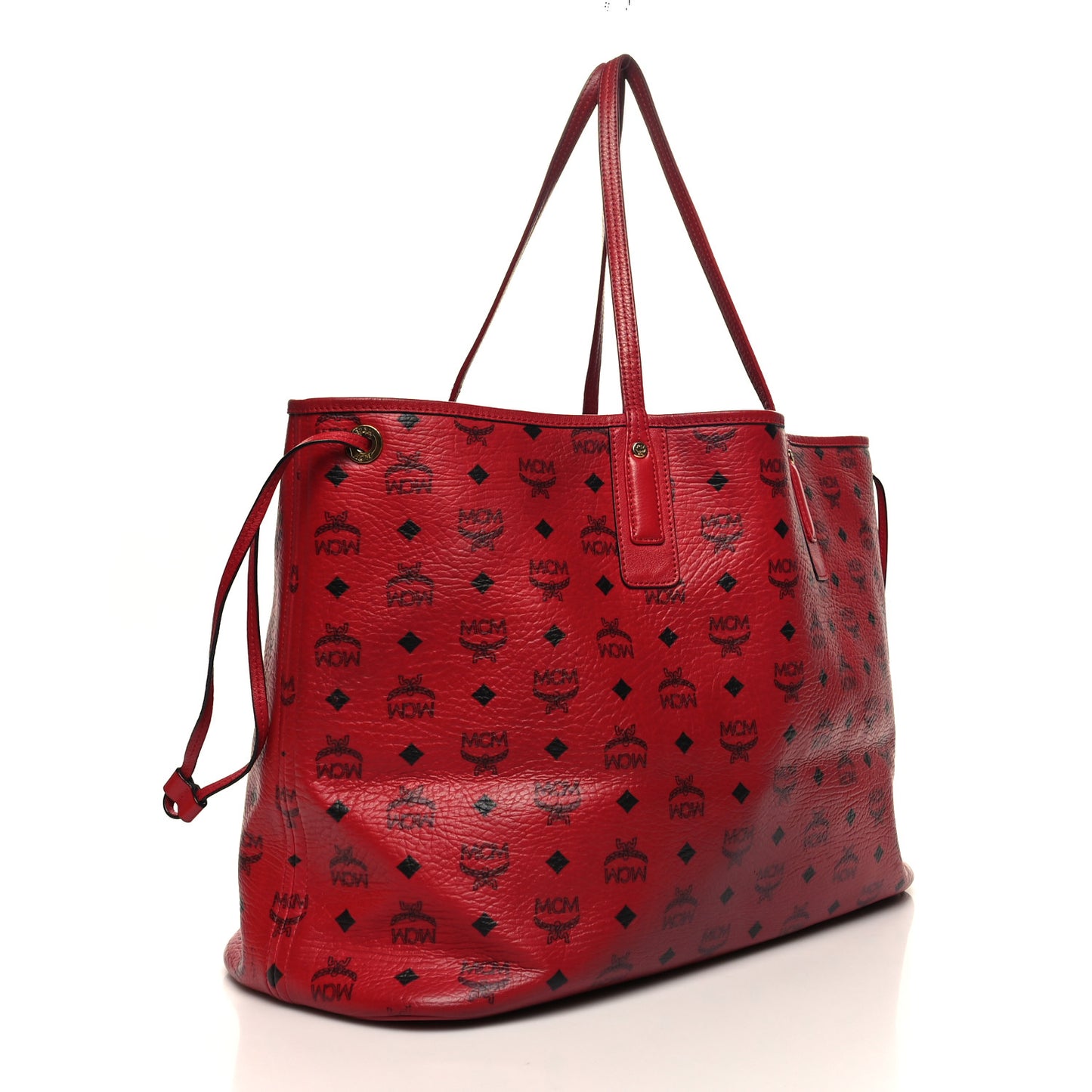 Visetos Large Liz Reversible Shopper Tote Ruby Red
