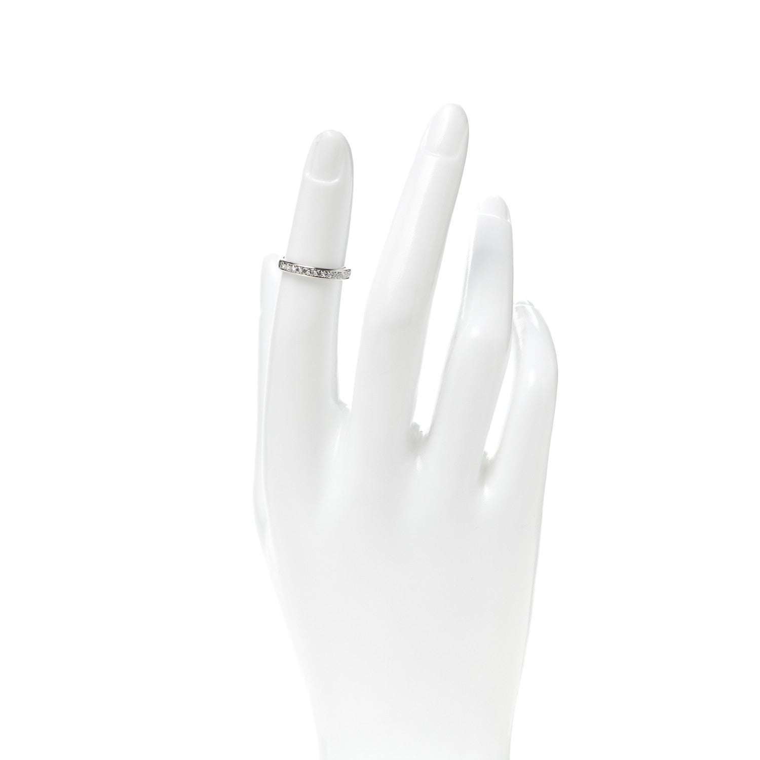 Cartier Platinum Diamond 1895 Wedding Band Ring 46 3.75 2 of 5