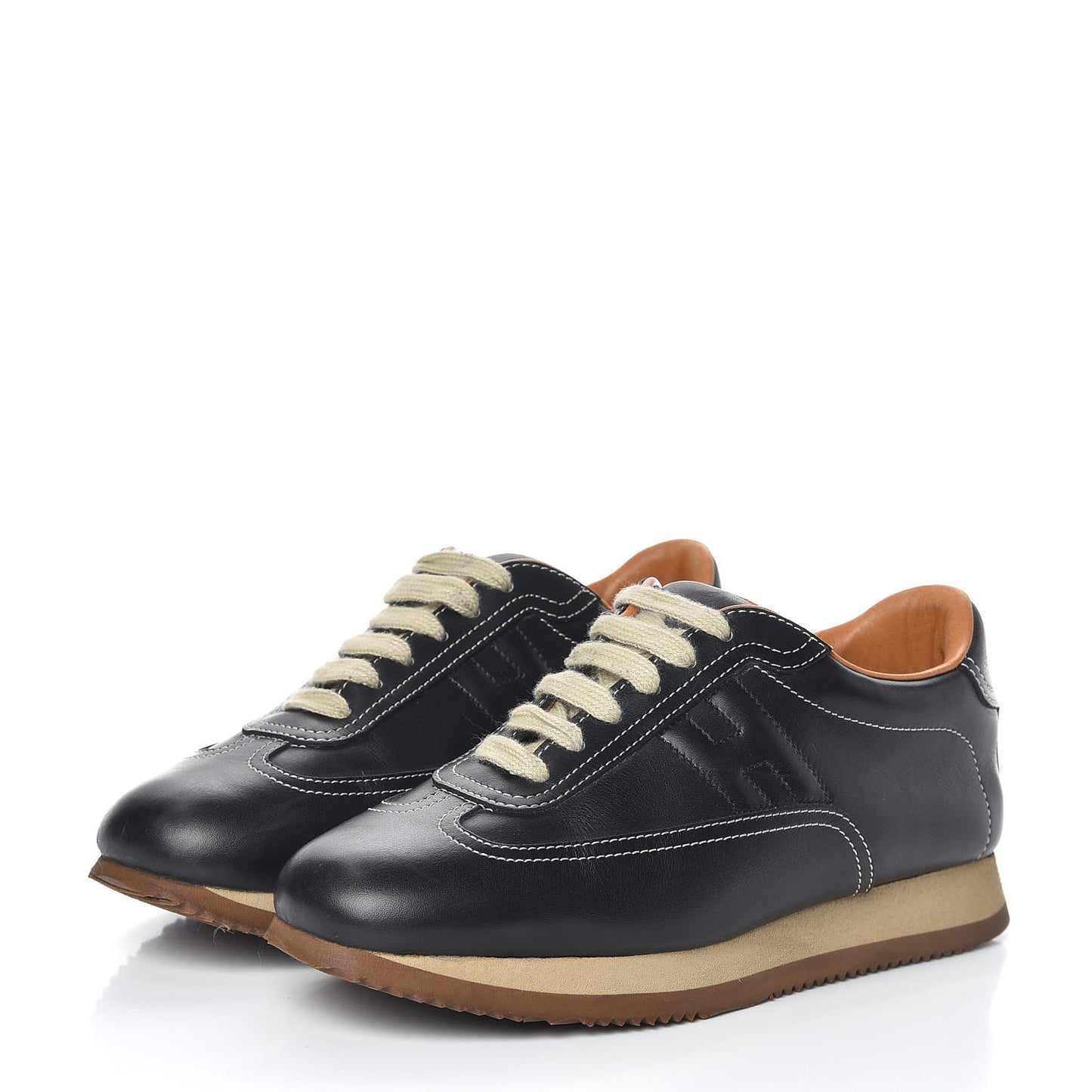Calfskin Womens Quick Sneakers 37 Black