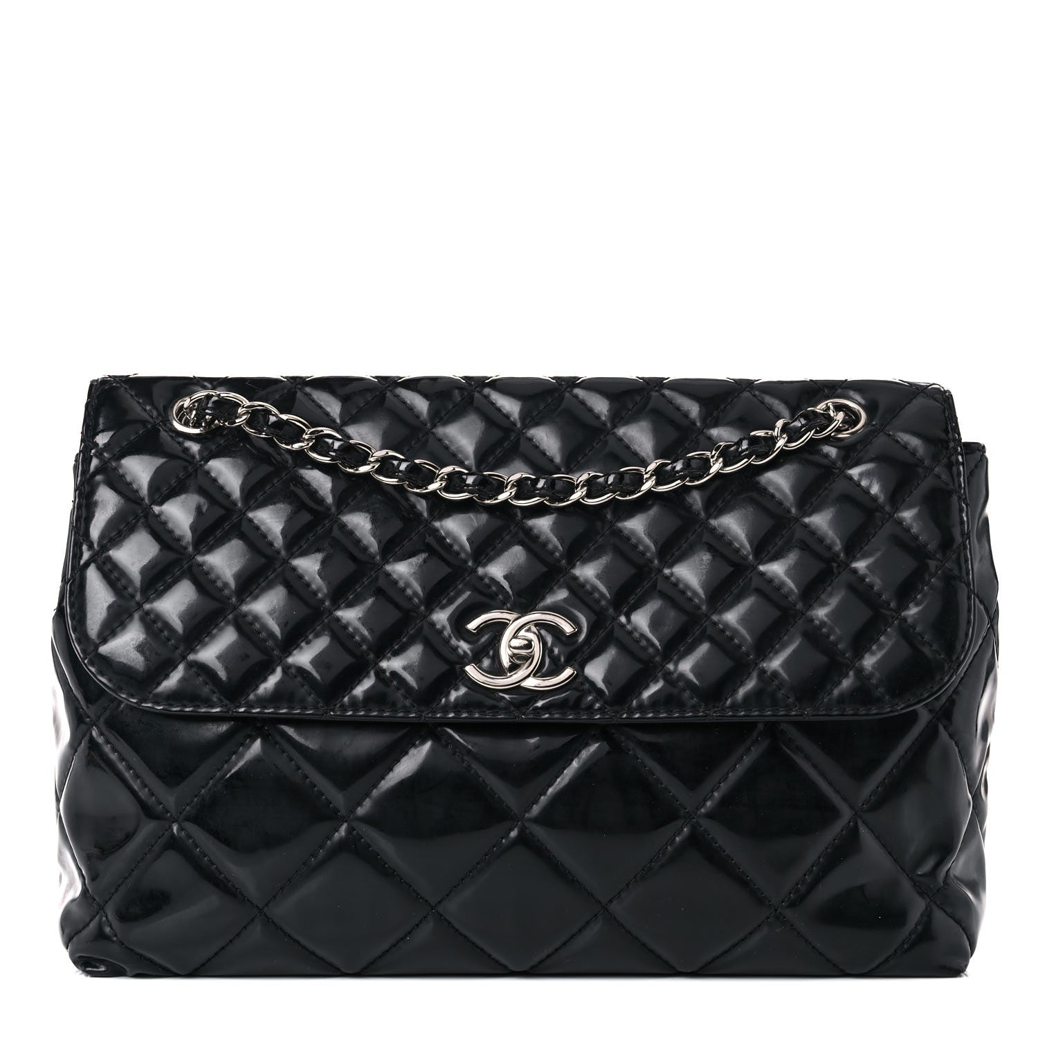 Chanel Vinyl Quilted In the Business Flap Bag Black 1 of 19