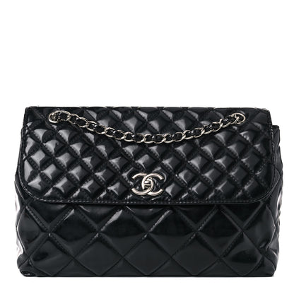 Chanel Vinyl Quilted In the Business Flap Bag Black 1 of 19