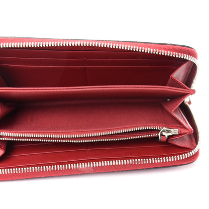 Fendi Vitello Dolce Elaphe Monster Eyes Zip Around Wallet Ribes Naturale 5 of 9