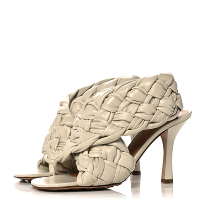Bottega Veneta Shiny Nappa Intrecciato The Board Sandals 38 Wax 3 of 10