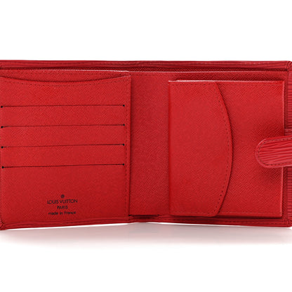 Louis Vuitton Epi Porte-Billets Compact Wallet Red 4 of 10