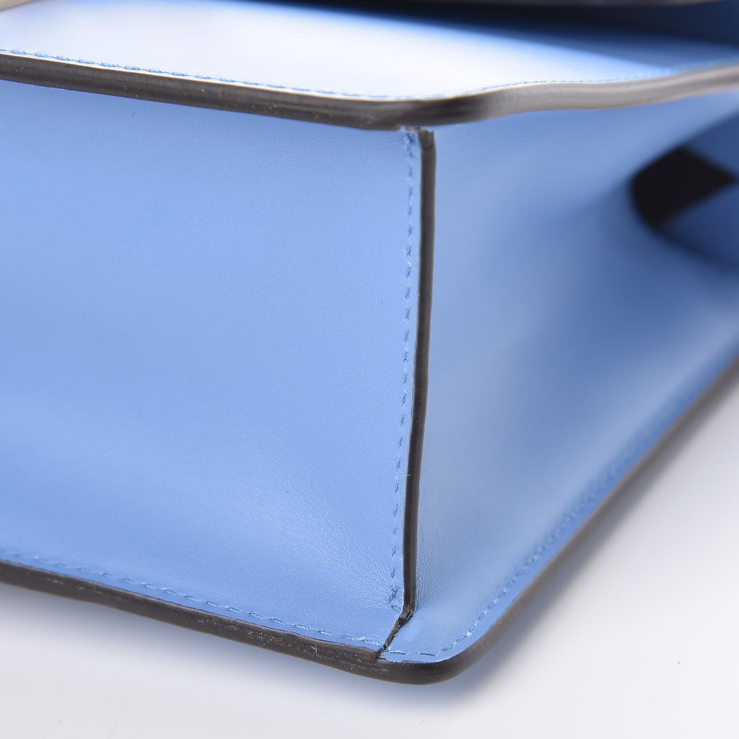 Calfskin Mini Sylvie Chain Shoulder Bag Clear Sky Blue