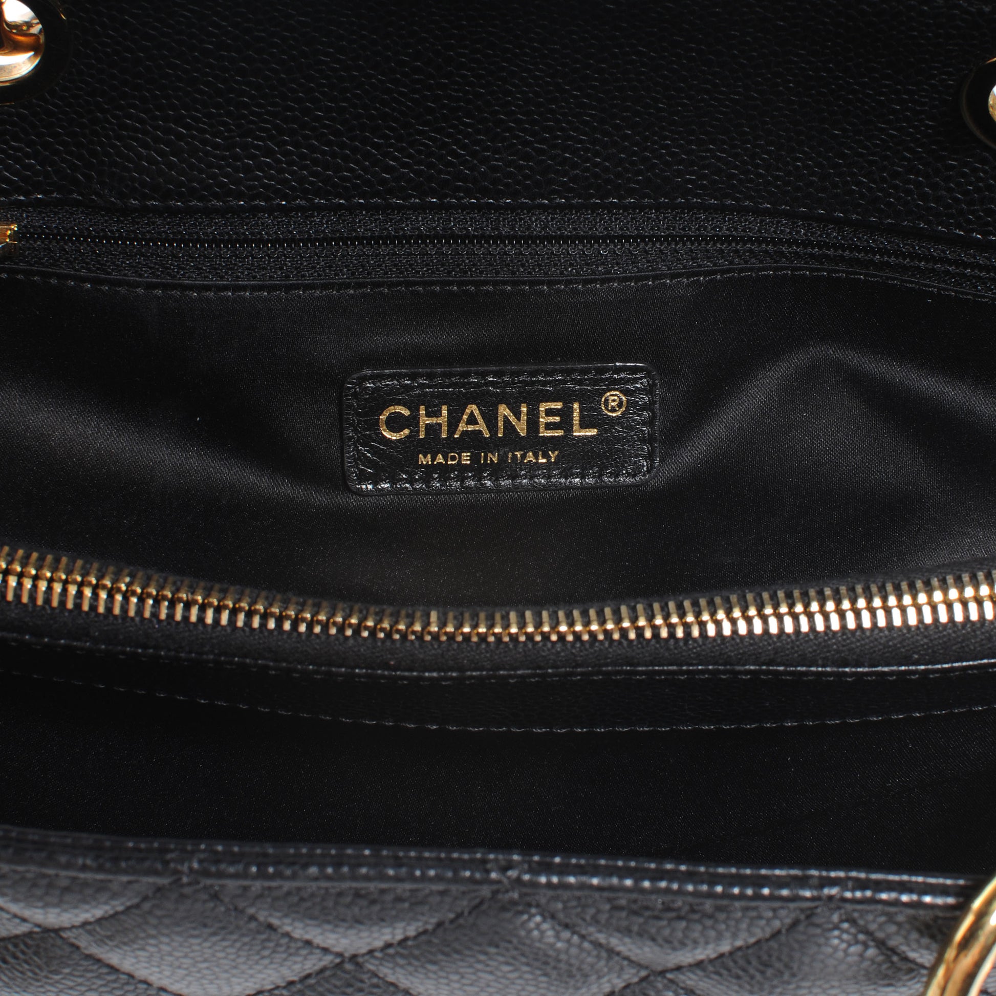 Chanel Caviar Grand Shopping Tote GST Black 6 of 7