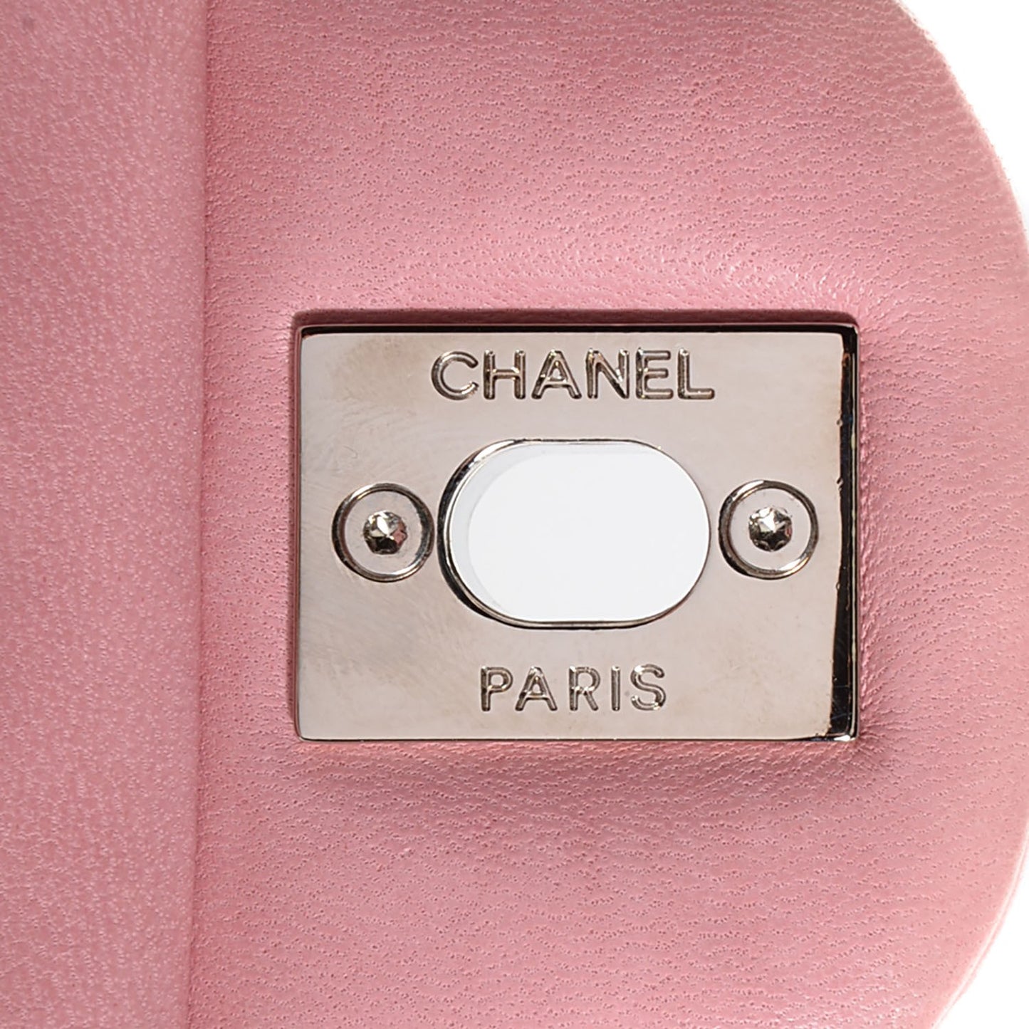 Lambskin Quilted Mini Square Flap Light Pink