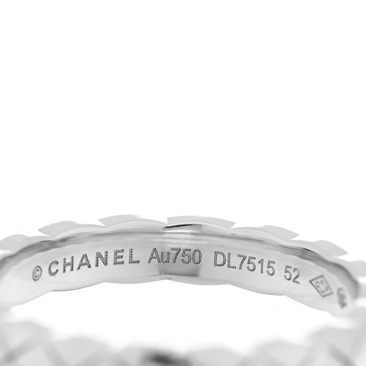 18K White Gold Mini Coco Crush Ring 52 6
