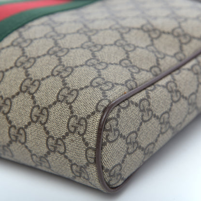 Gucci GG Supreme Monogram Web Medium Ophidia Messenger Bag Brown 10 of 12