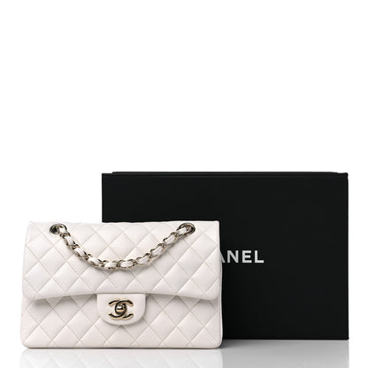 Chanel Caviar Quilted Small Double Flap White 10 of 10