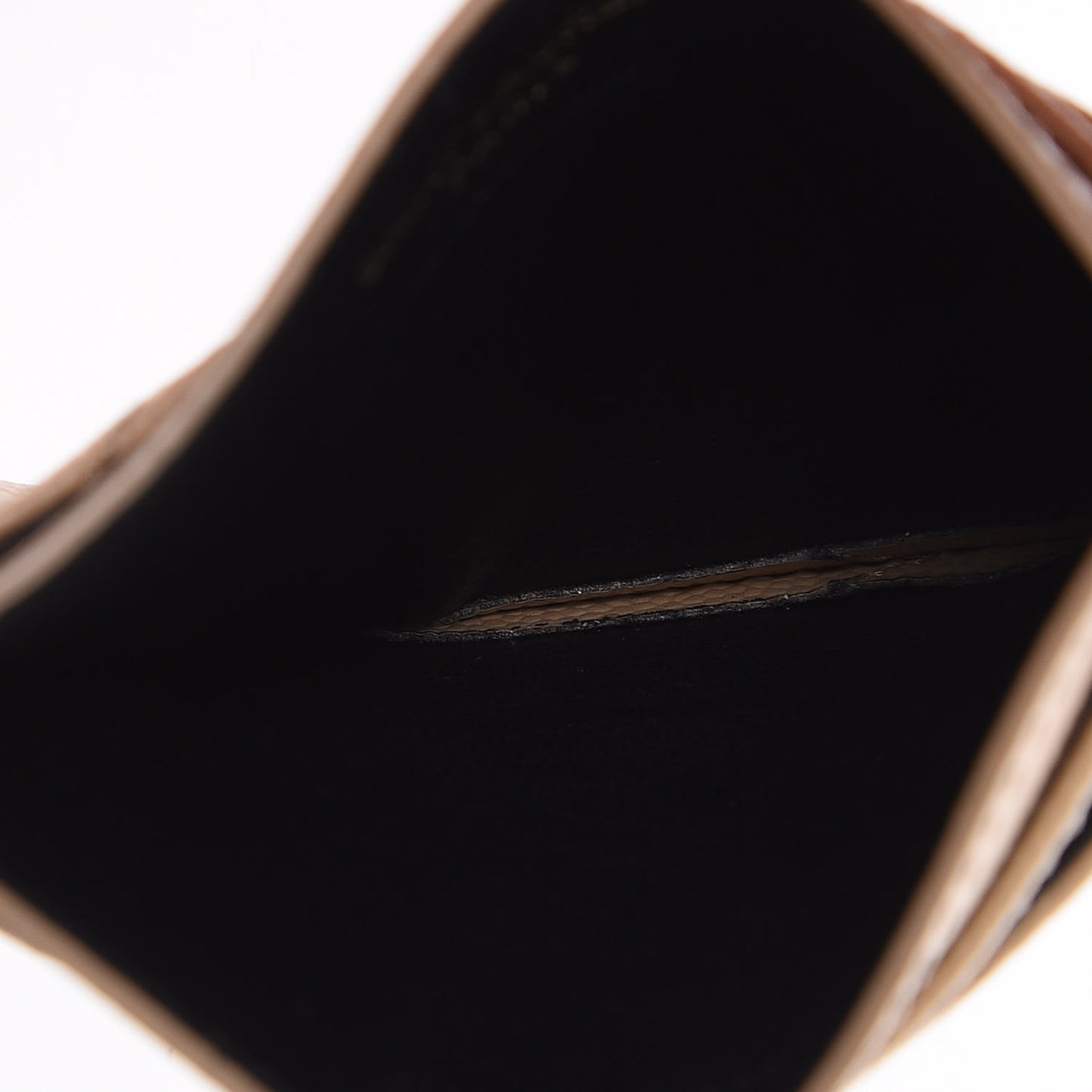 Grain De Poudre Matelasse Chevron Monogram Credit Card Case Cork
