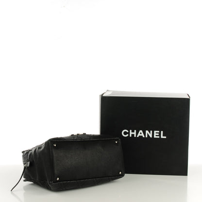 Chanel Calfskin Large Diamond Stitch Tote Black 7 of 8