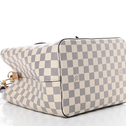 Louis Vuitton Damier Azur Braided Neonoe MM Blue 10 of 11