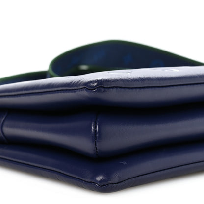 Louis Vuitton Lambskin Embossed Monogram Coussin PM Blue Green 8 of 9