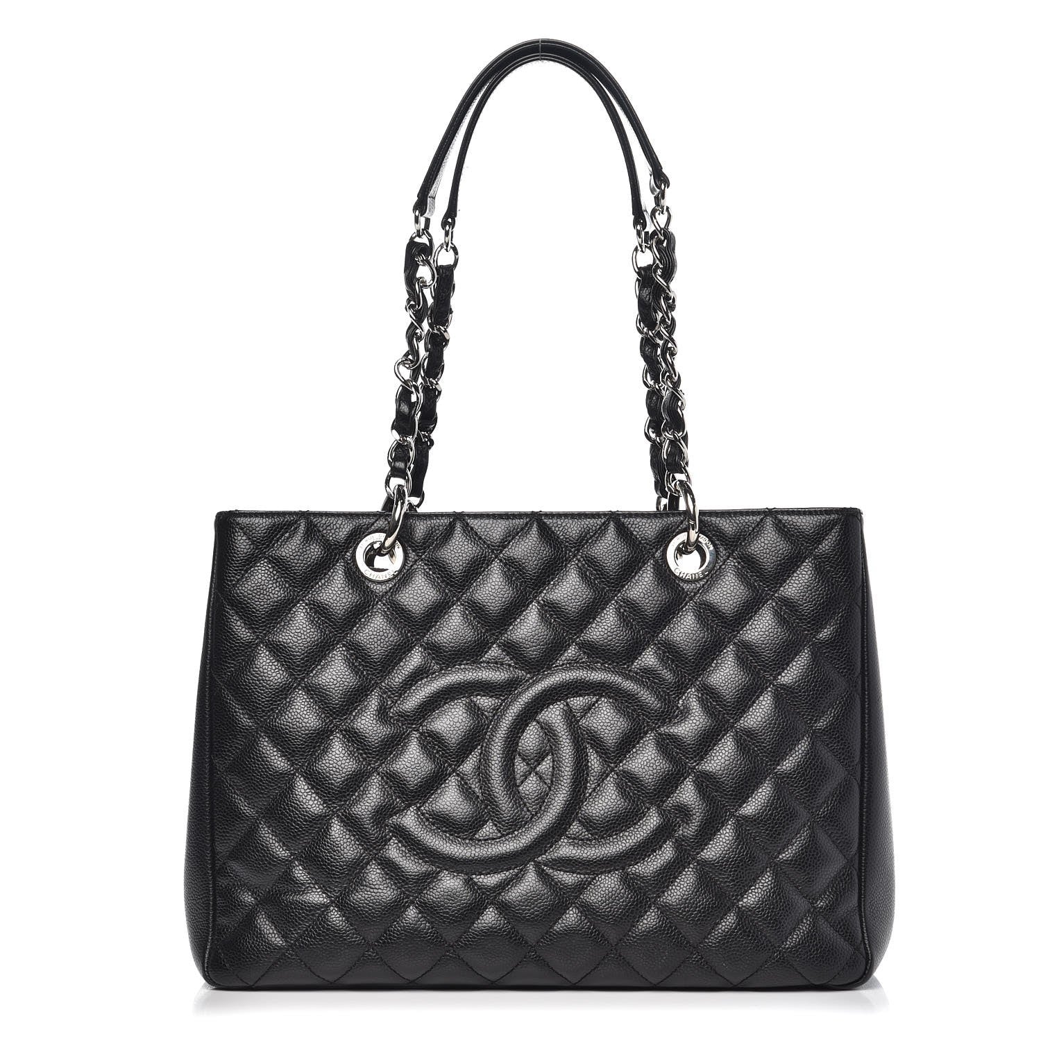 Chanel Caviar Quilted Grand Shopping Tote GST Black 2 of 23
