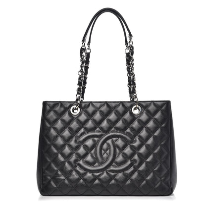 Chanel Caviar Quilted Grand Shopping Tote GST Black 2 of 23