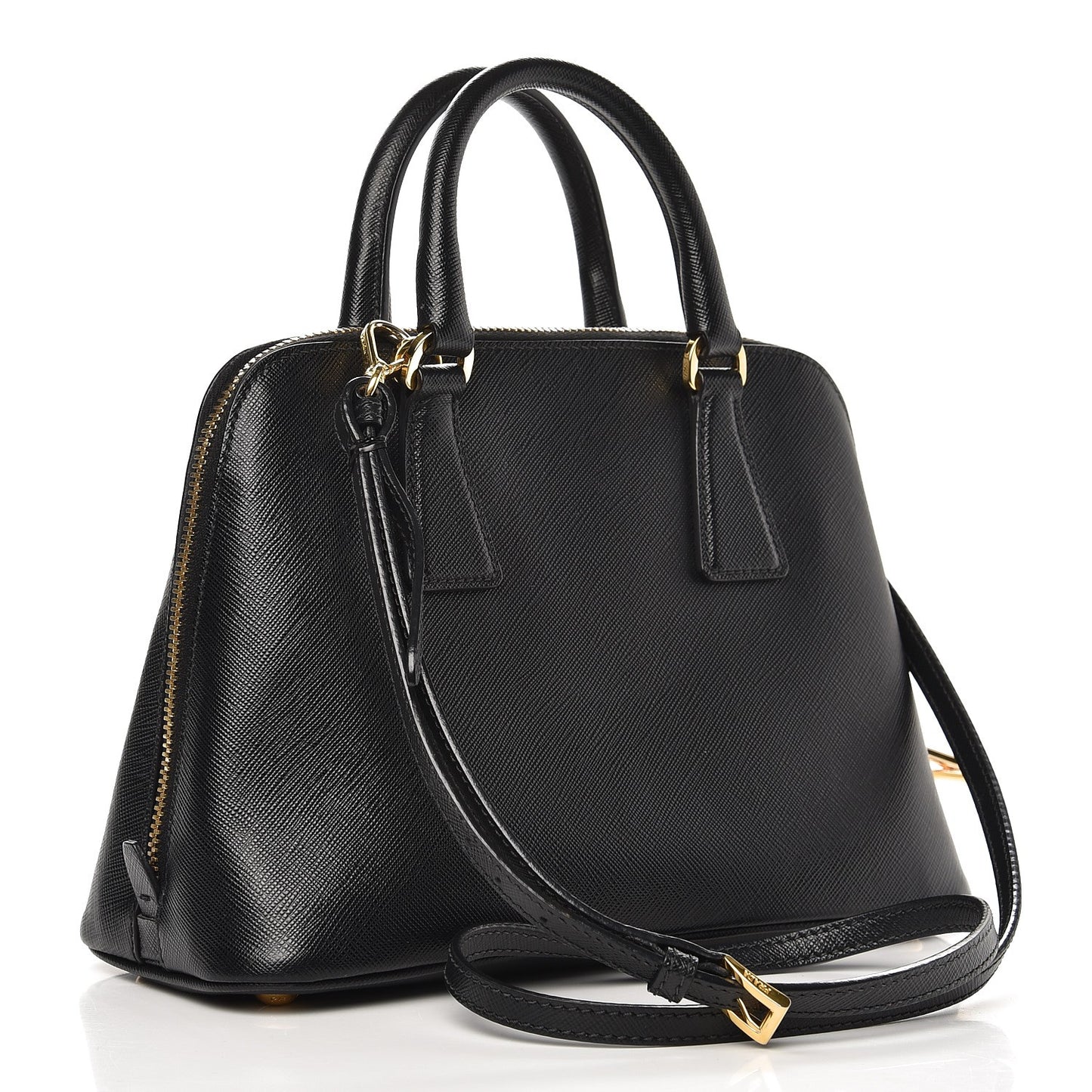 Saffiano Lux Small Promenade Tote Black