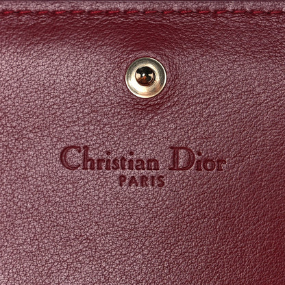 Christian Dior Patent Cannage Mini Lady Dior Wallet Red 6 of 8