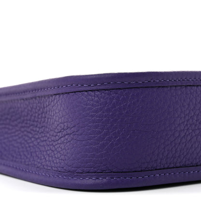 Hermes Taurillon Clemence Evelyne TPM Purple 9 of 11
