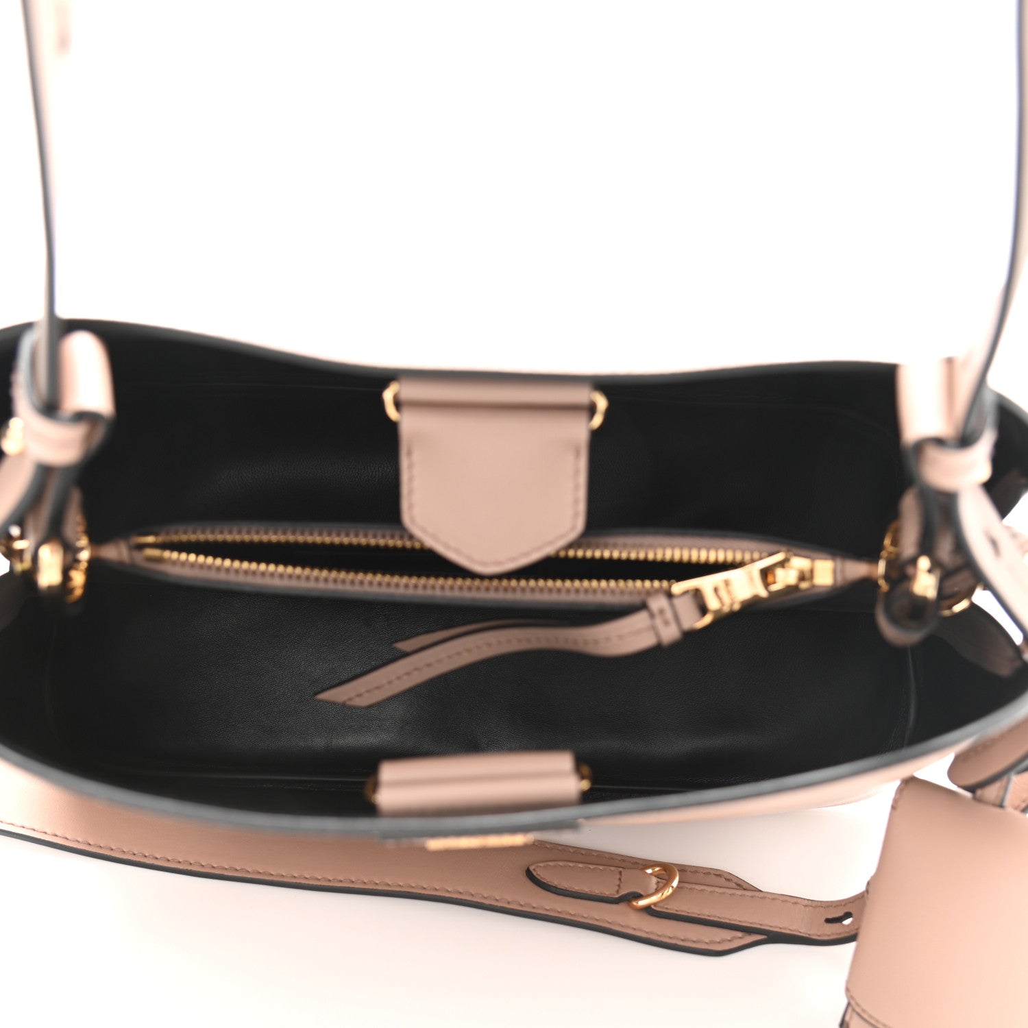 Prada Saffiano Cuir Small Matinee Tote Cipria Black 5 of 11