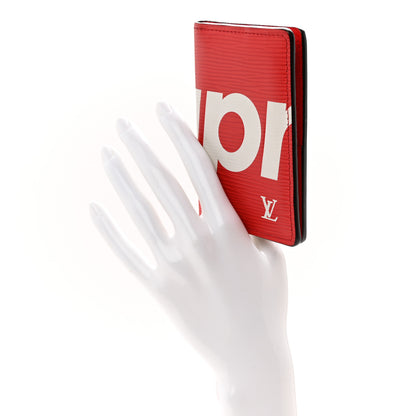 Louis Vuitton X SUPREME Epi Pocket Organizer Red 2 of 6