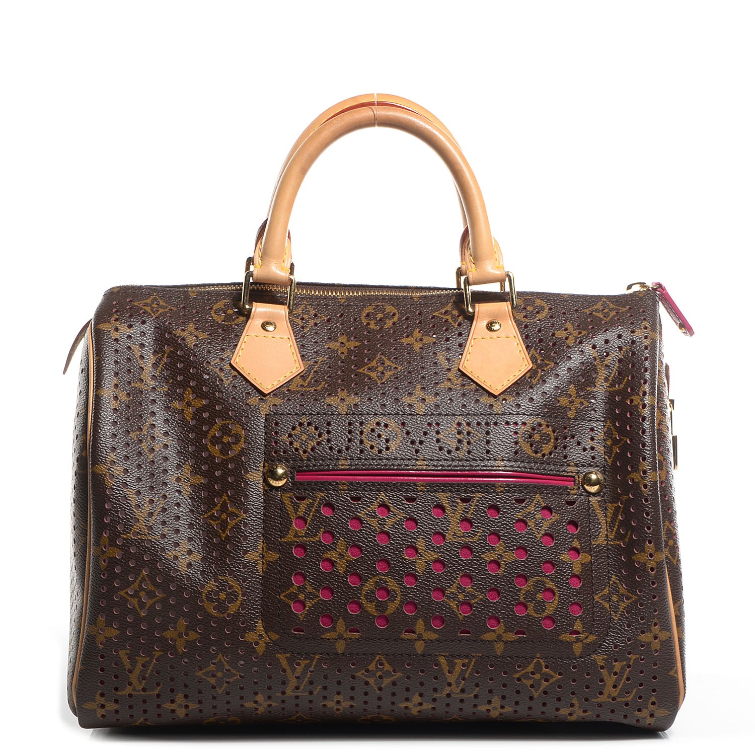 Louis Vuitton Monogram Perforated Speedy 30 Fuchsia 1 of 7