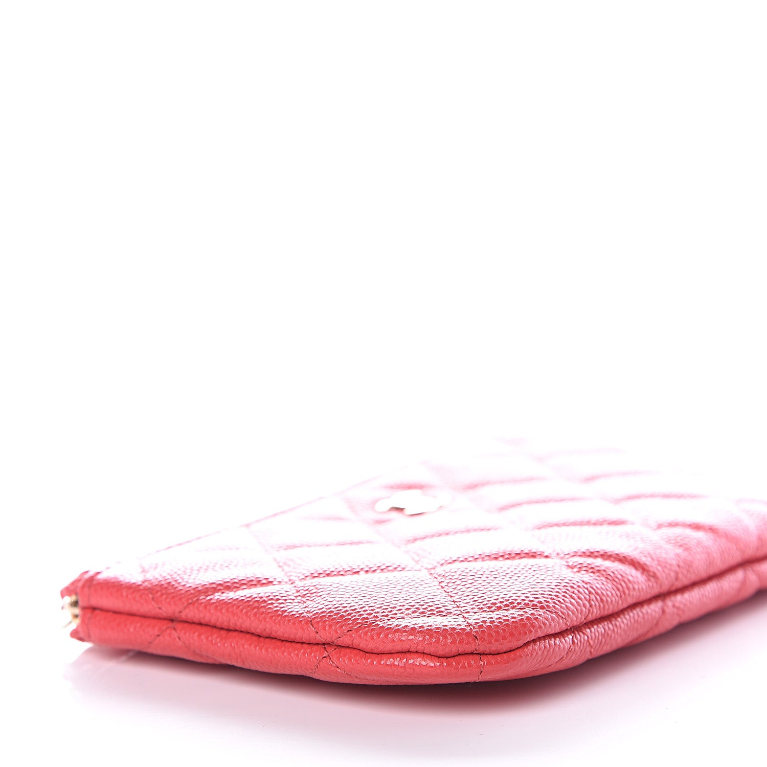 Chanel Caviar Quilted Small Cosmetic Case Red 7 of 10