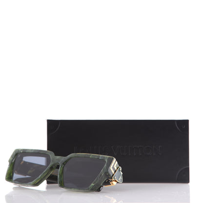 Louis Vuitton Acetate 1.1 Millionaires Z1167W Sunglasses Green Marble 8 of 8