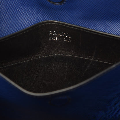 Prada Saffiano Cuir Small Double Handle Tote Inchiostro 8 of 20
