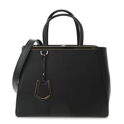 Fendi Vitello Elite Regular 2Jours Tote Black 1 of 10