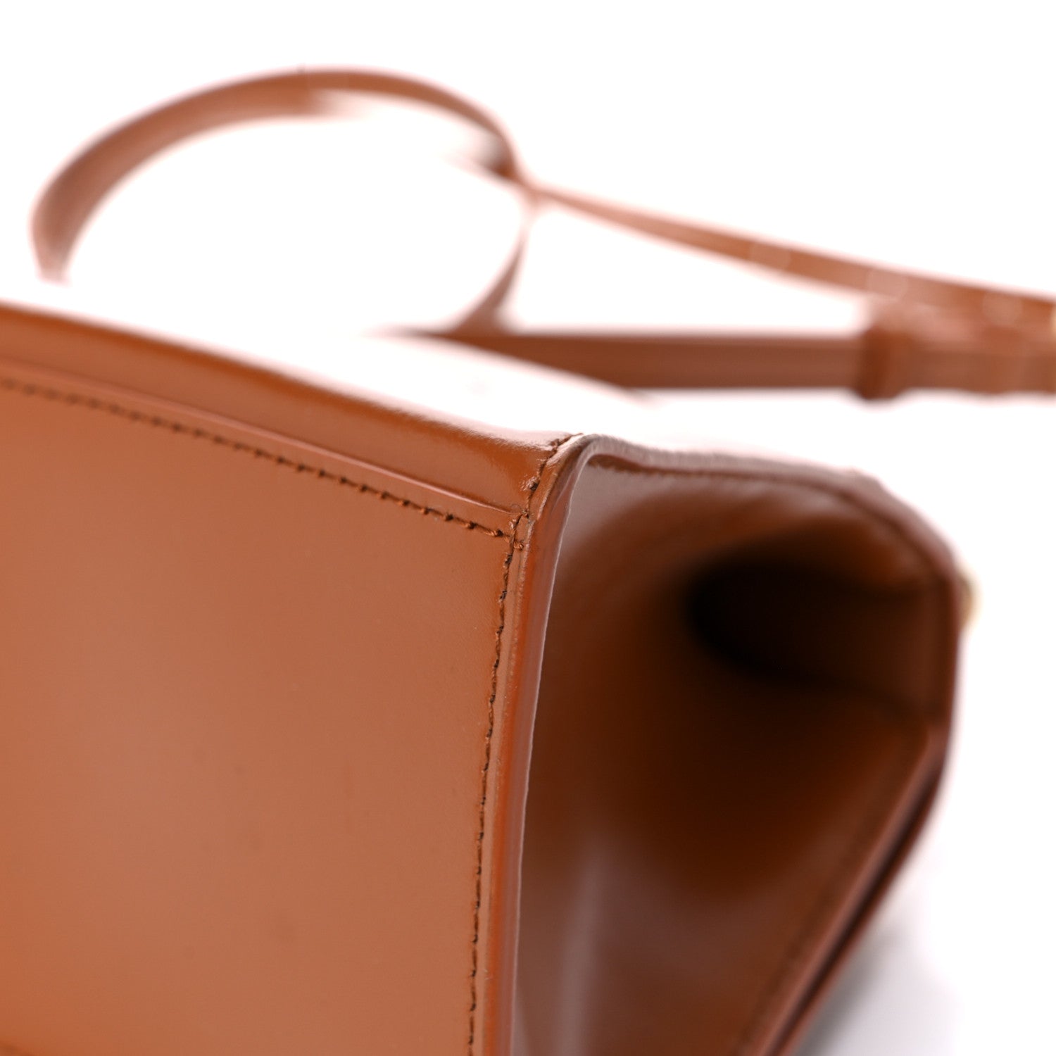 Balenciaga Shiny Box Calfskin Small Hourglass Top Handle Bag Camel 12 of 17
