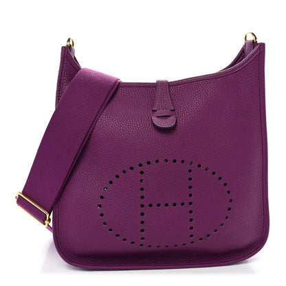 Hermes Taurillon Clemence Evelyne III PM Anemone 1 of 11