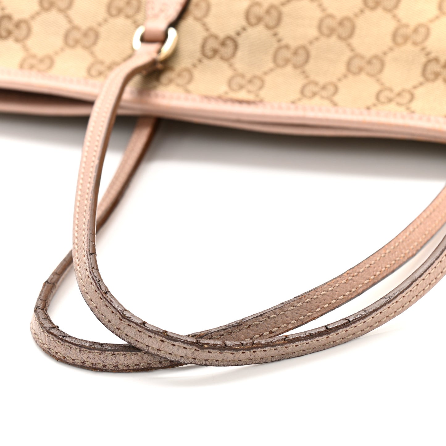Monogram Medium Bree Zippered Tote Beige Dark Cipria