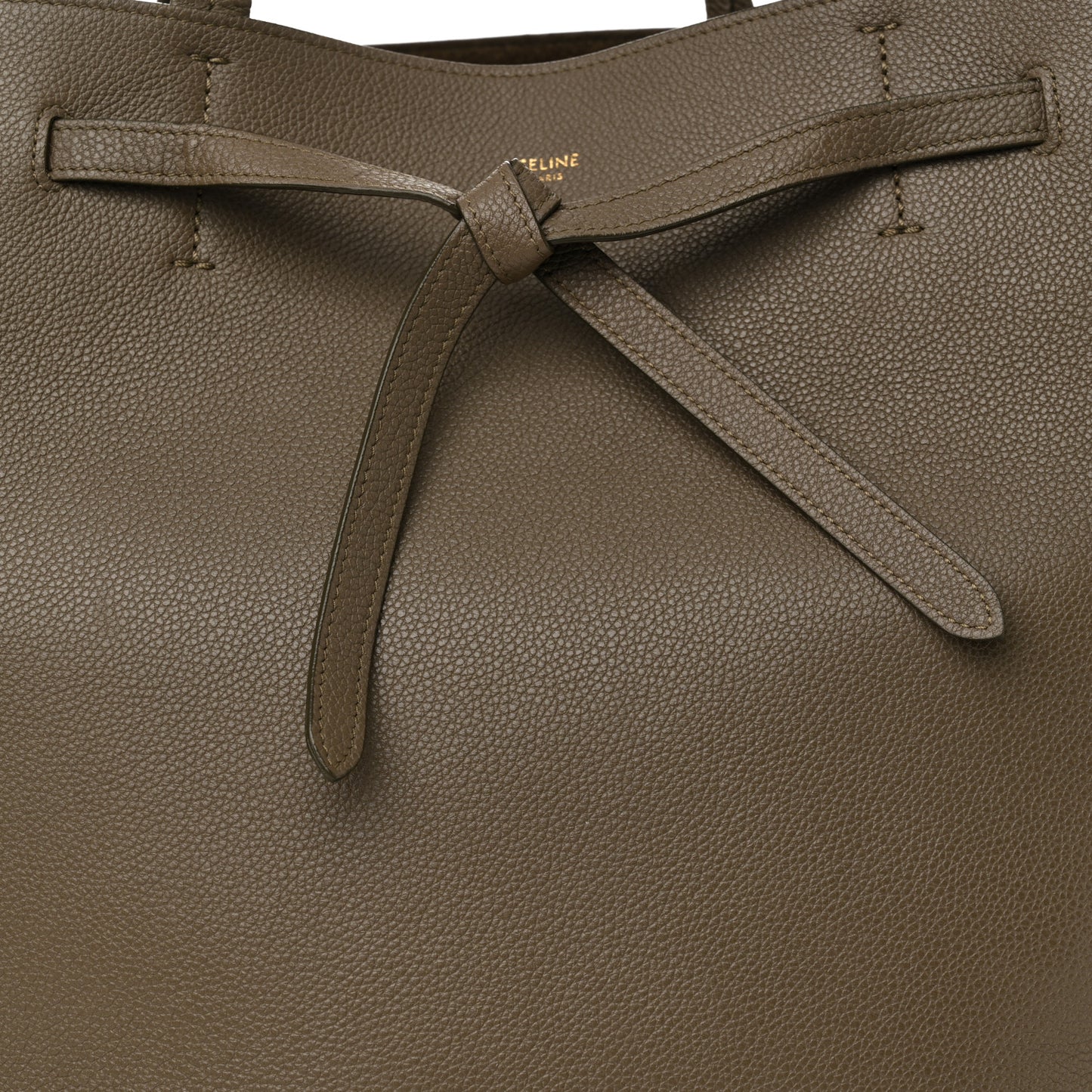 Soft Grained Calfskin Small Belt Cabas Phantom  Taupe