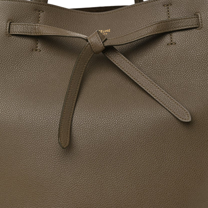 Celine Soft Grained Calfskin Small Belt Cabas Phantom  Taupe 9 of 16