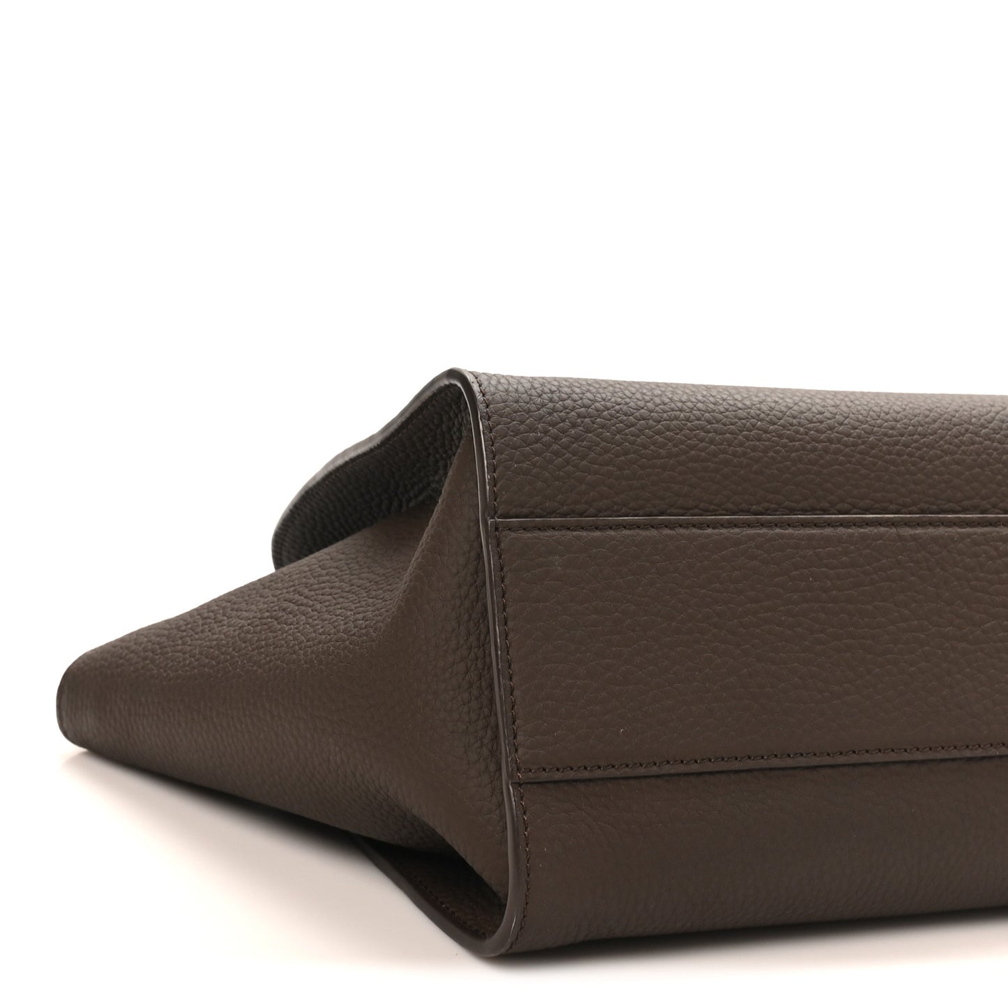 Matte Grained Calfskin Marlo 12 Tote Bag Dark Olive