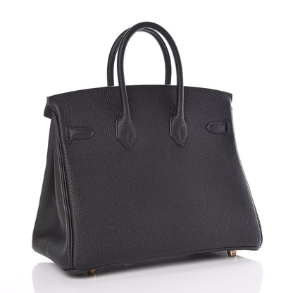 Hermes Togo Birkin 25 Black 3 of 37