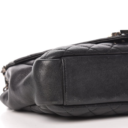 Saint Laurent Sheepskin Tri-Quilt Monogram Medium Soft Envelope Bag Black 16 of 18