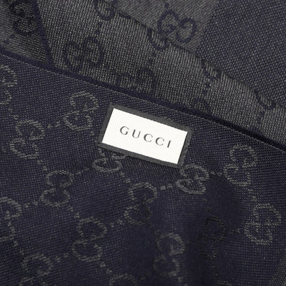 Gucci Wool GG Monogram HalfGG Fringe Scarf Anthracite Black 2 of 3
