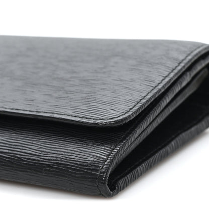 Prada Vitello Move Metal Oro Chain Wallet Black 9 of 9