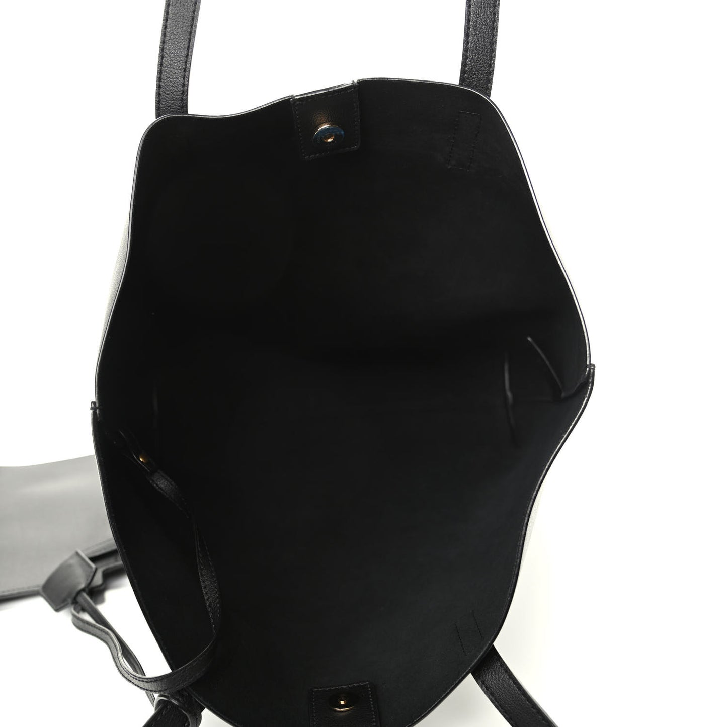 Calfskin Medium Shopping Tote Black