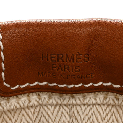 Hermes Canvas Barenia Fourbi 20 PM Pouch Naturel Fauve 6 of 8